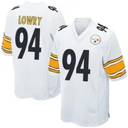 White Men's Dean Lowry Pittsburgh Steelers Game Jersey