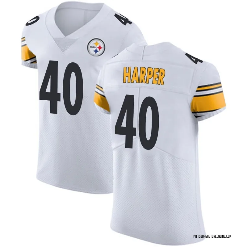 White Men's Devin Harper Pittsburgh Steelers Elite Vapor Untouchable Jersey