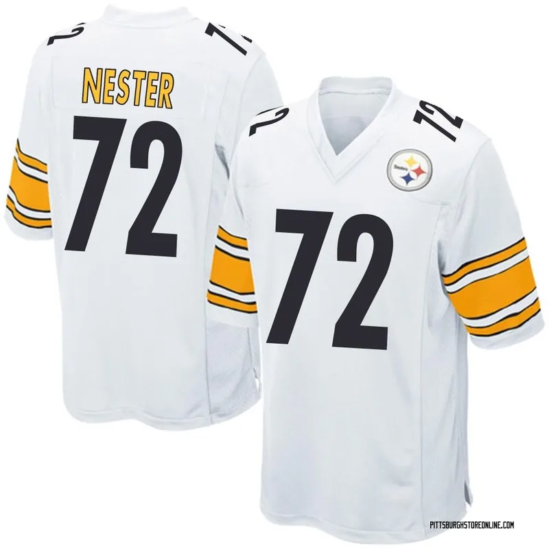 White Men's Doug Nester Pittsburgh Steelers Game Jersey