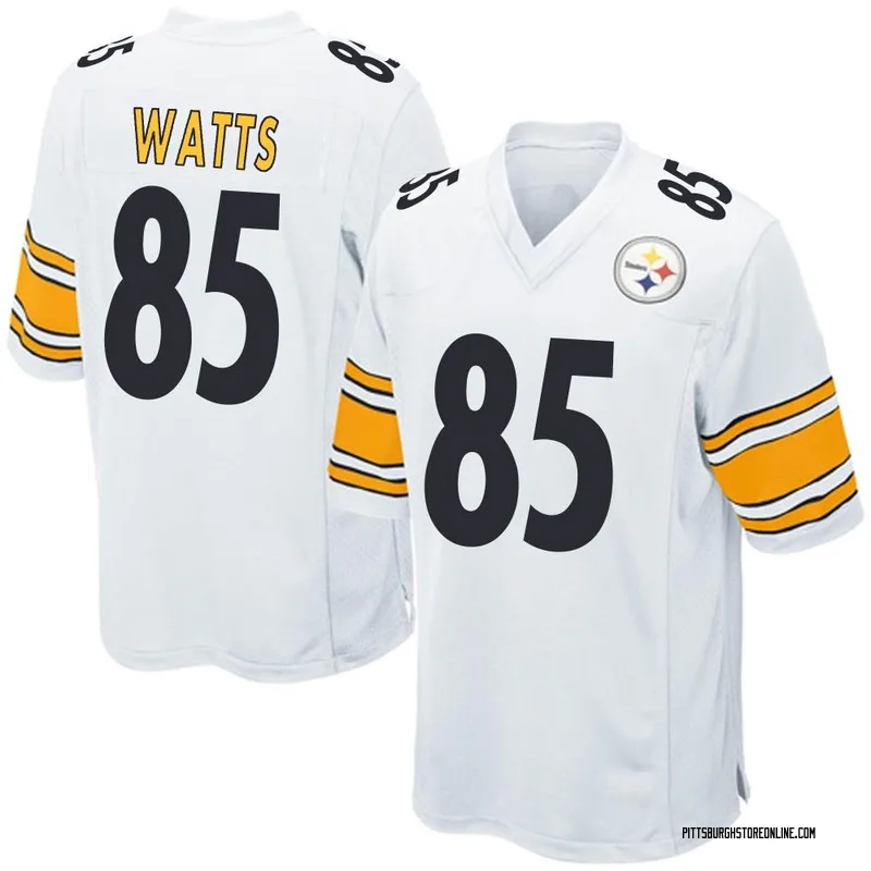 White Men's Duece Watts Pittsburgh Steelers Game Jersey