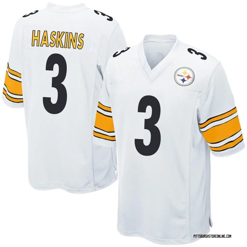 White Men's Dwayne Haskins Pittsburgh Steelers Game Jersey