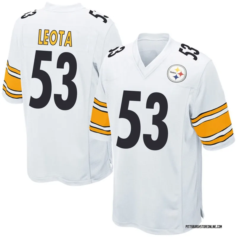 White Men's Eku Leota Pittsburgh Steelers Game Jersey