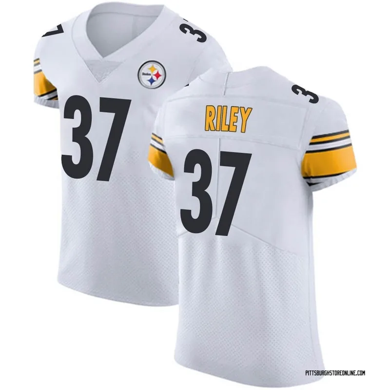 Elijah Riley Men's Nike White Pittsburgh Steelers Game Custom Jersey Size: 3XL