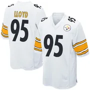 White Men's Greg Lloyd Pittsburgh Steelers Game Jersey