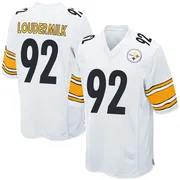 White Men's Isaiahh Loudermilk Pittsburgh Steelers Game Jersey