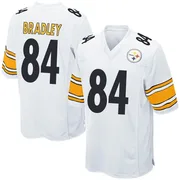 White Men's Ja'Marcus Bradley Pittsburgh Steelers Game Jersey