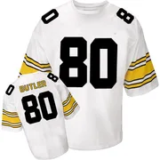 White Men's Jack Butler Pittsburgh Steelers Authentic Mitchell And Ness Throwback Jersey