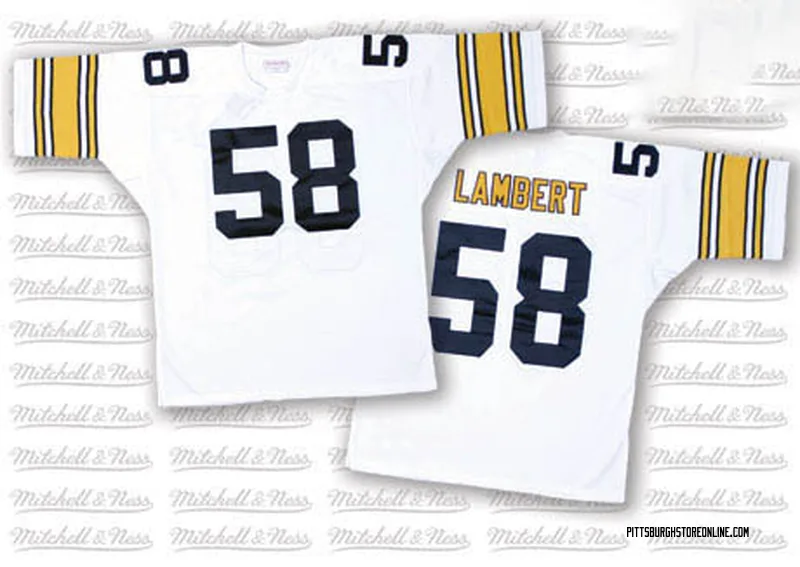 Steelers Jack Lambert #58 Mitchell & Ness Men's Replica Limited Split Jersey - M