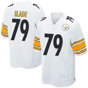 White Men's Jacob Slade Pittsburgh Steelers Game Jersey