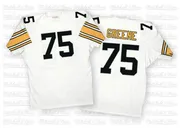 White Men's Joe Greene Pittsburgh Steelers Authentic Mitchell And Ness Throwback Jersey