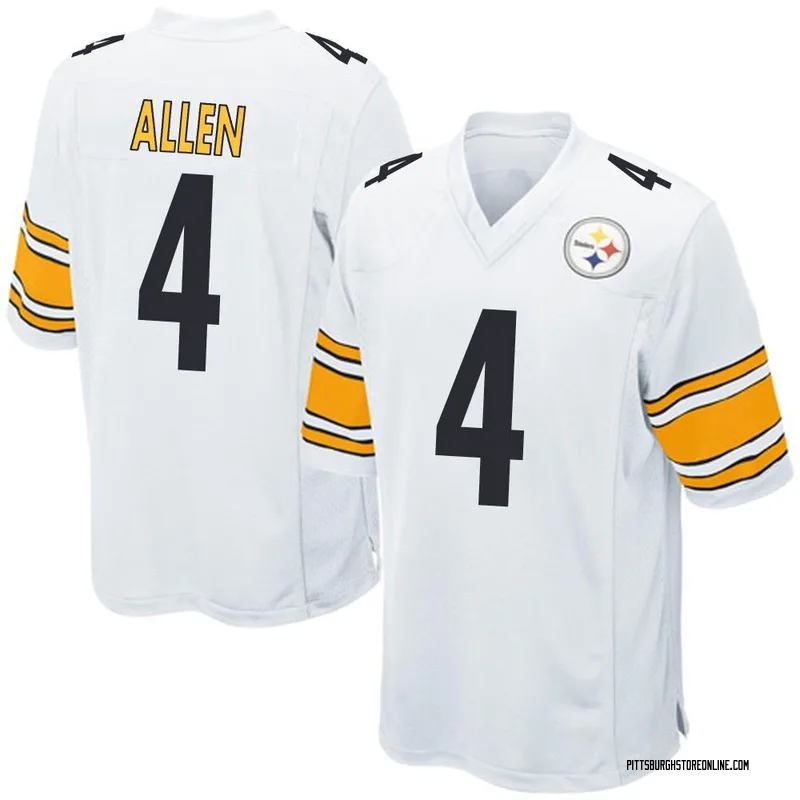 White Men's Kyle Allen Pittsburgh Steelers Game Jersey