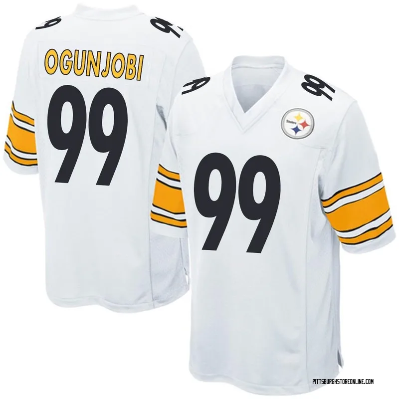 White Men's Larry Ogunjobi Pittsburgh Steelers Game Jersey