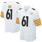 White Men's Logan Lee Pittsburgh Steelers Game Jersey