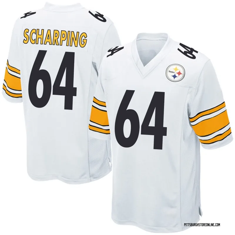 White Men's Max Scharping Pittsburgh Steelers Game Jersey