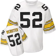 White Men's Mike Webster Pittsburgh Steelers Authentic Mitchell And Ness Throwback Jersey