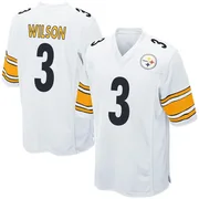 White Men's Russell Wilson Pittsburgh Steelers Game Jersey