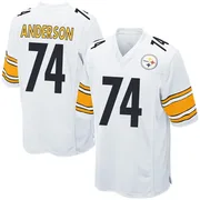 White Men's Spencer Anderson Pittsburgh Steelers Game Jersey