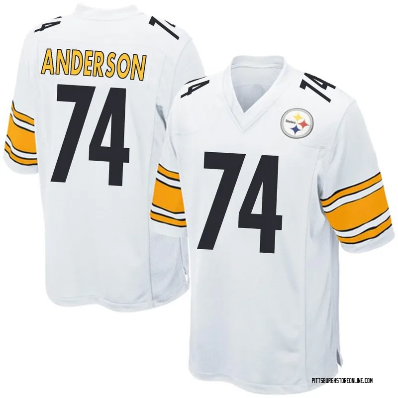 White Men's Spencer Anderson Pittsburgh Steelers Game Jersey