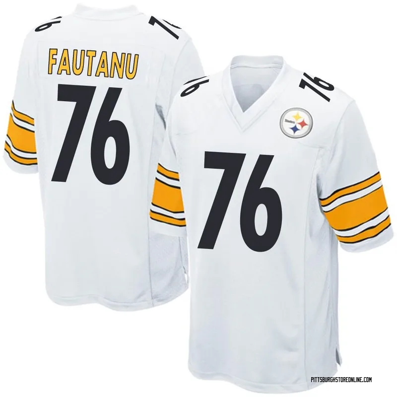 White Men's Troy Fautanu Pittsburgh Steelers Game Jersey