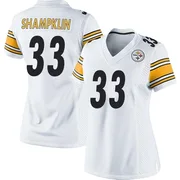 White Women's Aaron Shampklin Pittsburgh Steelers Game Jersey