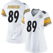 White Women's Brandon Johnson Pittsburgh Steelers Game Jersey