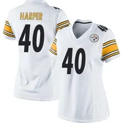 White Women's Devin Harper Pittsburgh Steelers Game Jersey