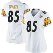 White Women's Duece Watts Pittsburgh Steelers Game Jersey