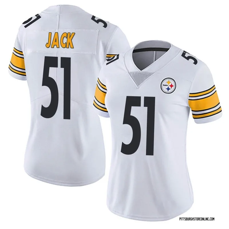 Myles Jack 51 Pittsburgh Steelers White Vapor Limited Jersey - Bluefink