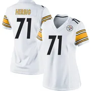 White Women's Nate Herbig Pittsburgh Steelers Game Jersey