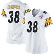 White Women's Terrell Edmunds Pittsburgh Steelers Game Jersey