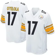 White Youth Ayo Oyelola Pittsburgh Steelers Game Jersey