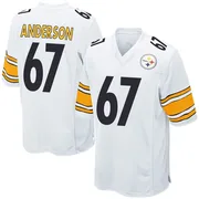 White Youth Calvin Anderson Pittsburgh Steelers Game Jersey