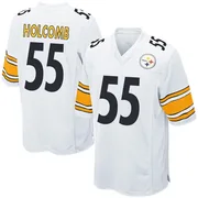 White Youth Cole Holcomb Pittsburgh Steelers Game Jersey