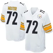 White Youth Doug Nester Pittsburgh Steelers Game Jersey