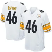 White Youth Forrest Rhyne Pittsburgh Steelers Game Jersey