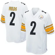 White Youth Justin Fields Pittsburgh Steelers Game Jersey