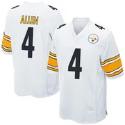 White Youth Kyle Allen Pittsburgh Steelers Game Jersey