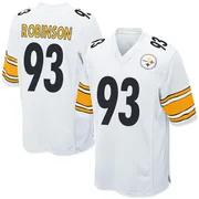 White Youth Mark Robinson Pittsburgh Steelers Game Jersey