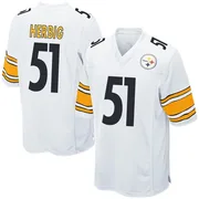 White Youth Nick Herbig Pittsburgh Steelers Game Jersey