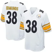 White Youth Terrell Edmunds Pittsburgh Steelers Game Jersey