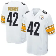 White Youth Zyon Gilbert Pittsburgh Steelers Game Jersey